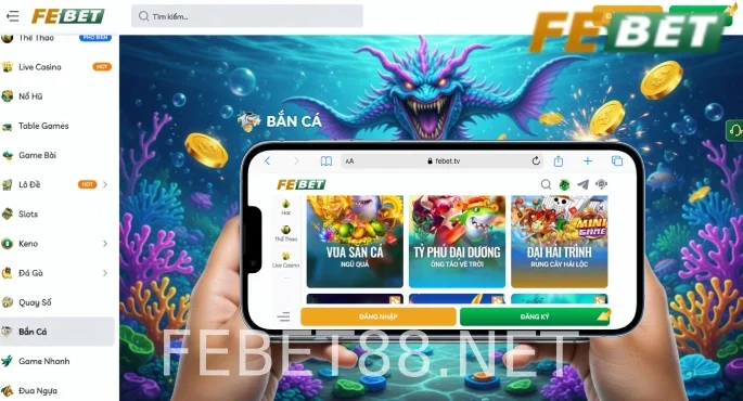 Bắn cá Febet: Chơi vui ăn tiền thật mỗi ngày 2 Bắn cá Febet